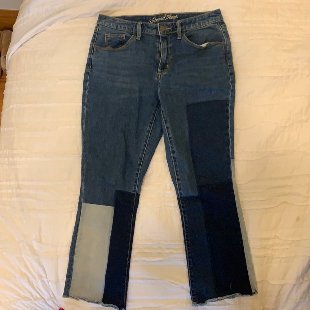 Target Patchwork cropped jeans
